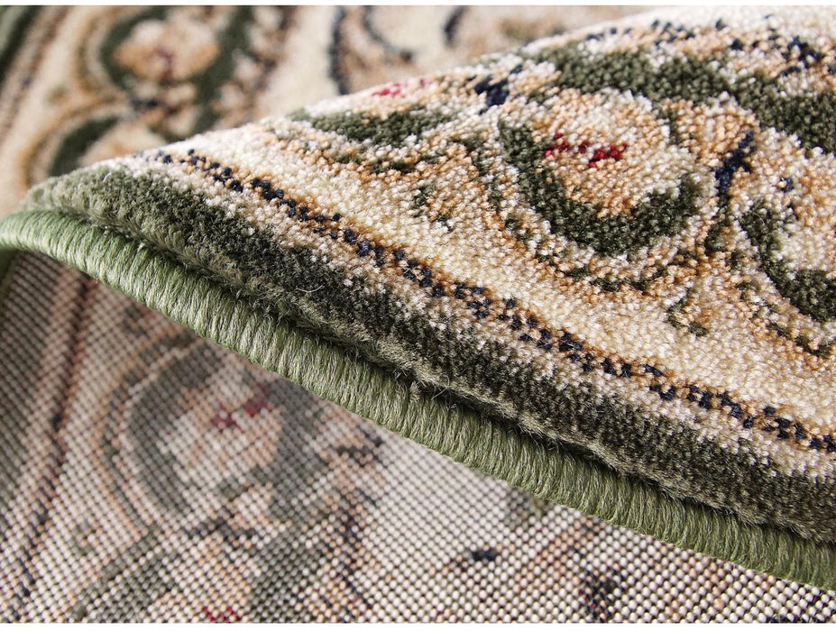 covor-clasic-rotund-verde-detaliu-margine