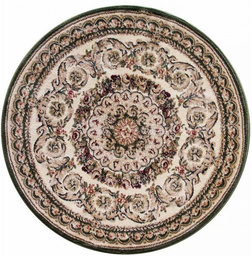 covor-clasic-rotund-verde-model-ornamental