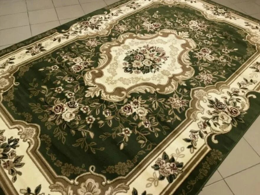 covor-clasic-verde-floral-living