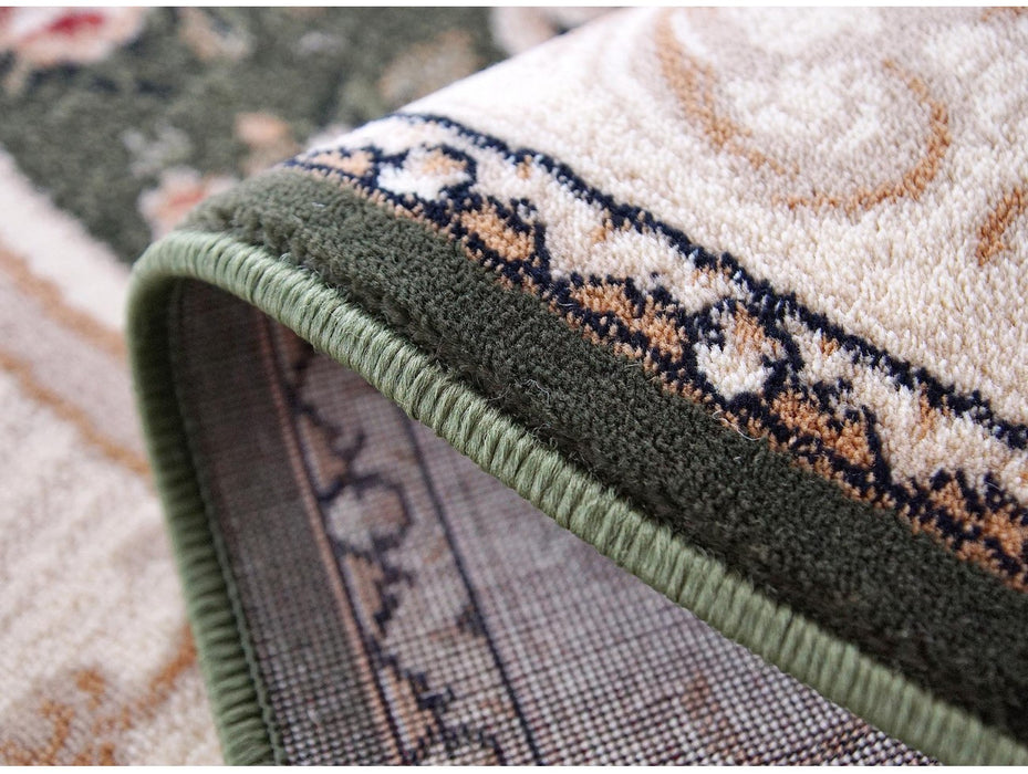 covor-clasic-verde-oval-detaliu-margine