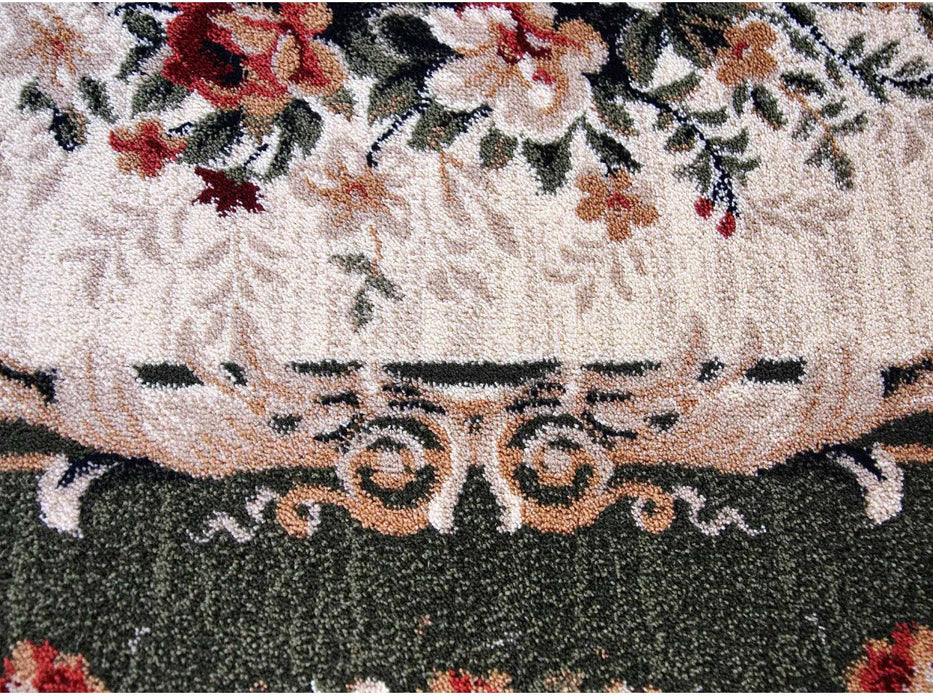 covor-clasic-verde-oval-model-floral-detaliu