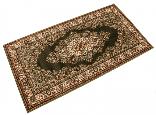 Covor clasic verde, vedere în perspectivă