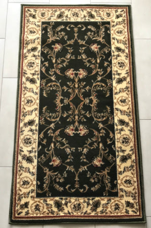 Covor clasic verde, vedere în perspectivă