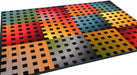 Covor copii premium cu model geometric colorat, ideal pentru camera baietilor si fetelor.