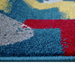 Textura moale pentru covor copii multicolor, confortabil si placut la atingere