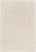 Covor crem cu efect 3D si textura geometrica, design modern ideal pentru living sau dormitor