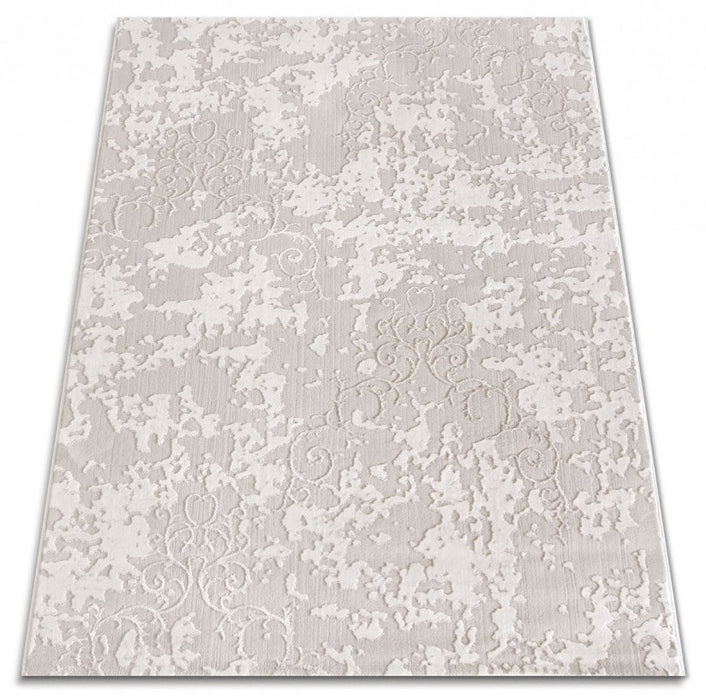 Covor crem modern stil minimalist pentru living, aspect cald si rafinat in decor contemporan