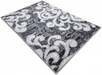Covor gri alb modern cu design decorativ pentru living