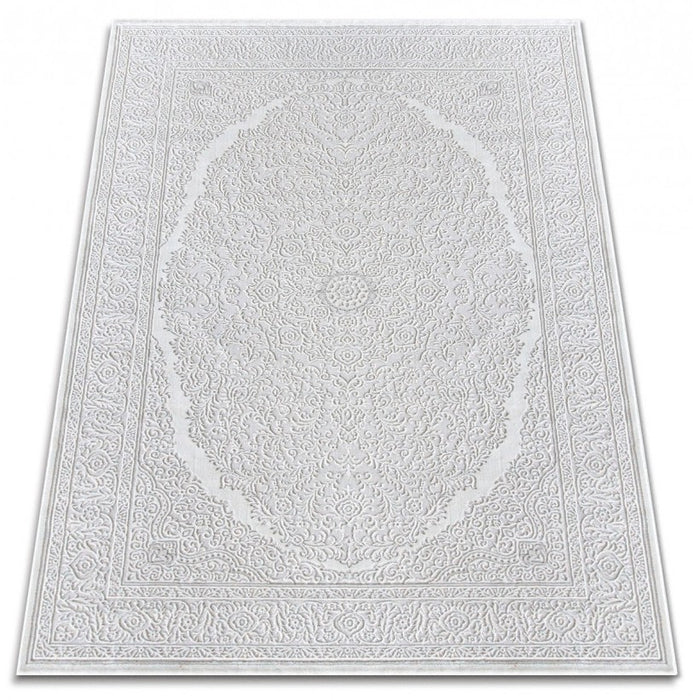 Covor gri deschis stil clasic elegant, potrivit pentru living modern sau decor traditional