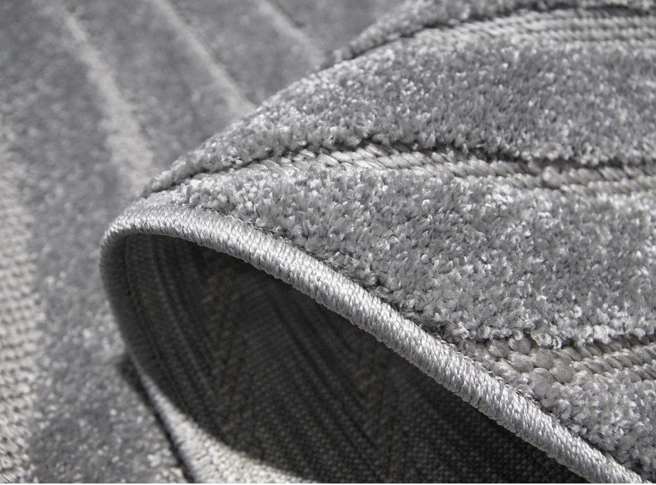 Colt indoit covor modern gri grosime medie