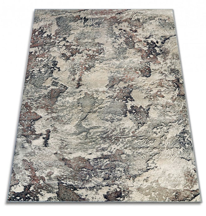 Covor gri modern stil minimalist, nuante neutre si aspect premium pentru decor contemporan