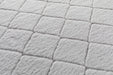 Covor gri pufos model grofat pentru living, gros si confortabil, ideal pentru un decor elegant
