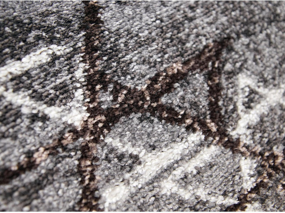 Textura plusata covor gri moale si confortabil rezistent la trafic zilnic