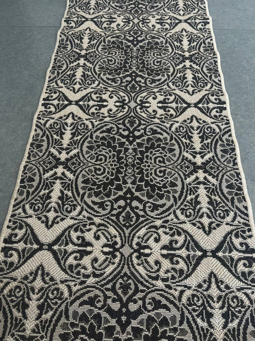 covor hol modern bej maro traversa decorativa pentru bucatarie si coridor trafic intens