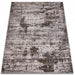 Covor living antiderapant maro cu aspect modern si textura moale pentru confort sporit