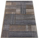 Covor living bej gri cu design modern si model geometric pentru interior elegant