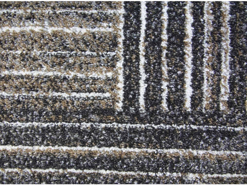 Textura pentru covor living geometric bej gri, moale si confortabil pentru utilizare zilnica