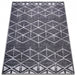 Covor living geometric modern gri, potrivit pentru decoruri minimaliste si moderne