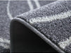 Covor living gri cu backing antiderapant, model modern si finisaj de calitate