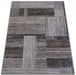 Covor living gri cu design modern geometric si textura confortabila pentru interior elegant