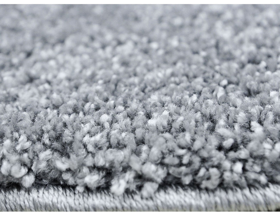 Covor living gri pufos tip shaggy, covor modern moale si elegant pentru casa