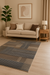 Covor living modern bej gri cu model geometric, ideal pentru amenajari elegante si contemporane