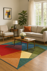 Covor Modern Multicolor pentru Living si Dormitor - Kolibri 11486