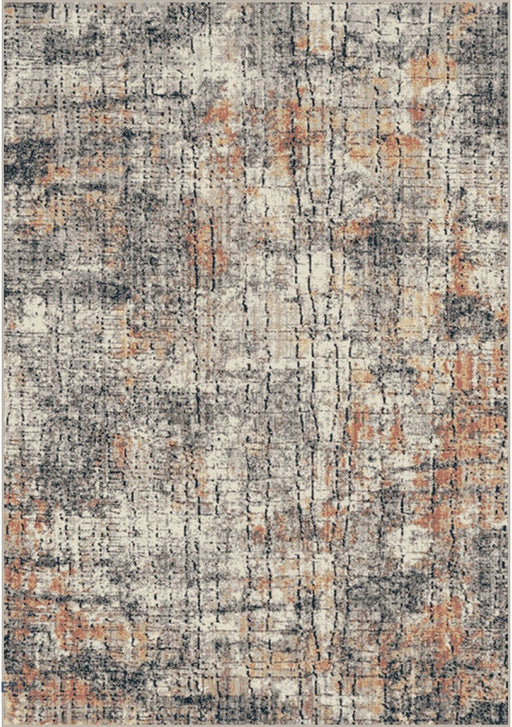 Covor living modern gri bej cu model abstract texturat potrivit pentru sufragerie dormitor si interior contemporan