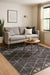 Covor living modern gri cu model geometric, ideal pentru amenajari elegante si contemporane