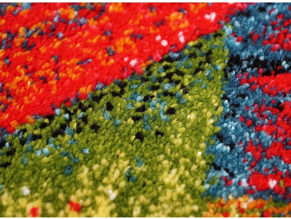 covor living modern multicolor cu textura densa rezistent la uzura si usor de intretinut