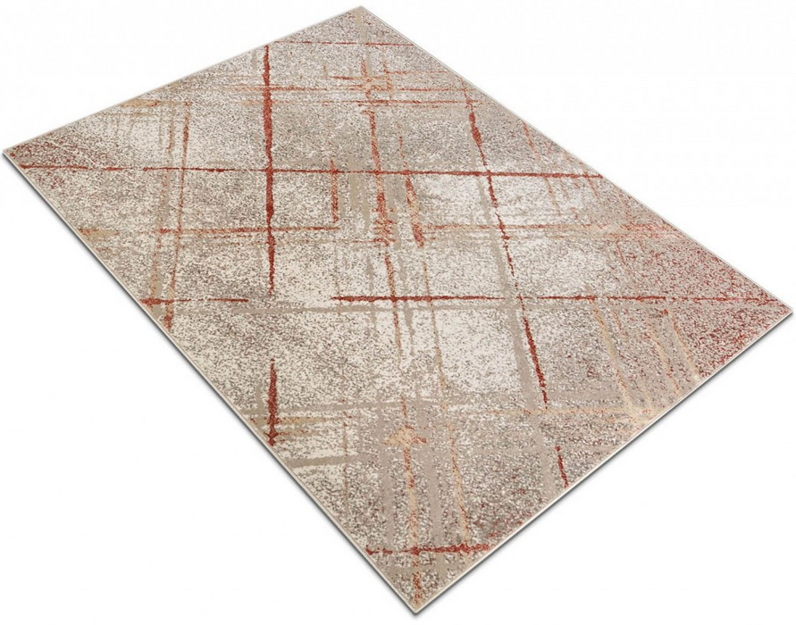 Covor mare dreptunghiular pentru living modern bej ideal pentru sufragerie si zona canapea