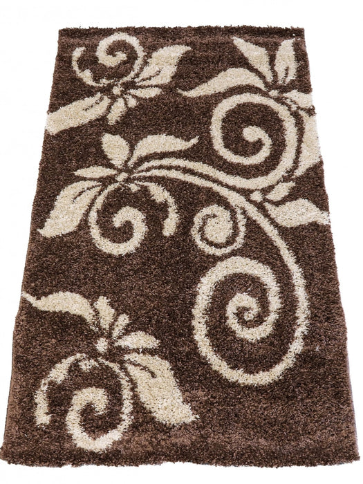 covor maro model floral decorativ covor pufos pentru living si dormitor design elegant