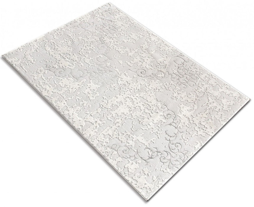 Covor modern alb cu design elegant si textura fina, potrivit pentru spatii moderne si aerisite