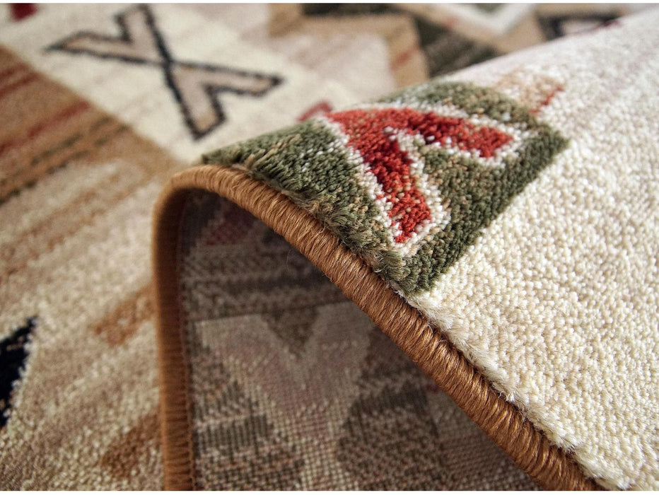 Grosime covor modern bej crem, material confortabil si rezistent