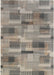 Covor modern bej gri cu model geometric si design contemporan, potrivit pentru living sau dormitor