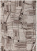 Covor modern bej maro pentru living elegant, cu model abstract si aspect contemporan