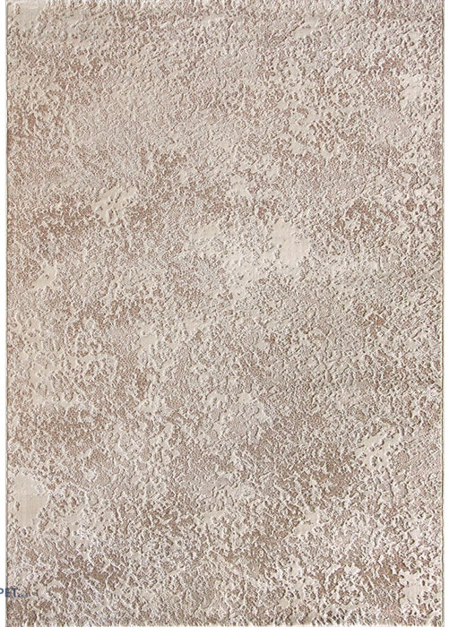 Covor modern crem bej cu model abstract si aspect elegant, potrivit pentru living sau dormitor modern