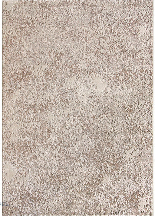 Covor modern crem bej cu model abstract si aspect elegant, potrivit pentru living sau dormitor modern