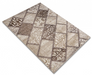 Covor modern crem bej patchwork potrivit pentru dormitor sau living