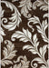 covor modern floral maro bej cu design elegant