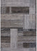 Covor modern geometric gri pentru living, cu design abstract si aspect premium