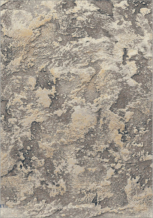 Covor modern gri cu model abstract si textura fina, potrivit pentru living sau dormitor