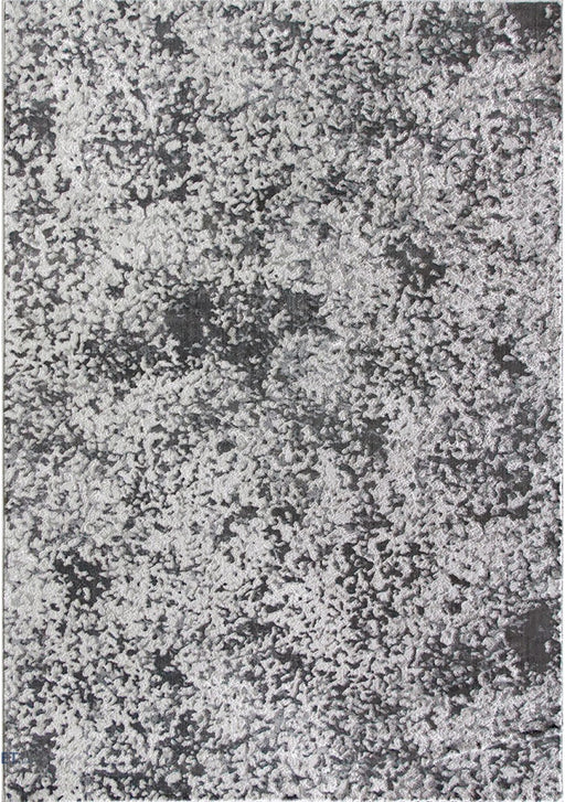 Covor modern gri cu model abstract si design elegant, potrivit pentru living sau dormitor modern