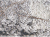Textura detaliata covor modern gri marmorat, fibre dense si confortabile