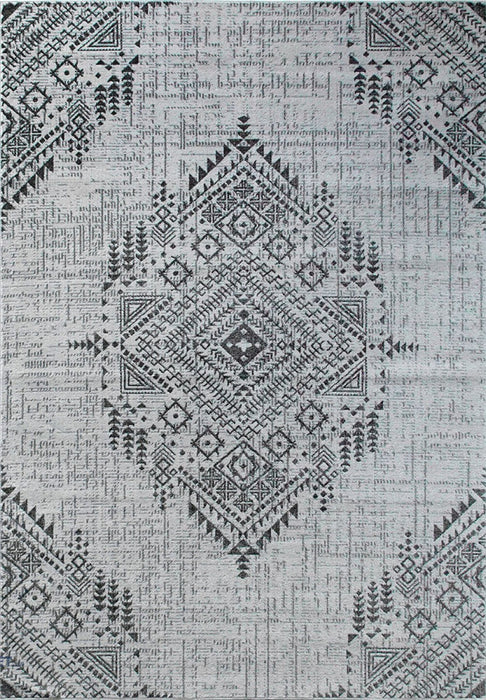 Covor modern gri cu model abstract și design contemporan