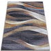 Covor modern gri pentru living elegant, cu design abstract si aspect premium