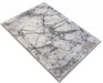 Covor modern gri amplasat in living, design contemporan potrivit pentru decor minimalist