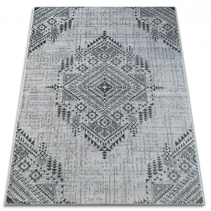 Covor modern gri, vedere completă a designului