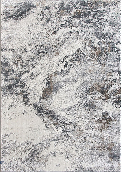 Covor gri modern vedere de sus, model abstract marmorat in nuante de gri si alb