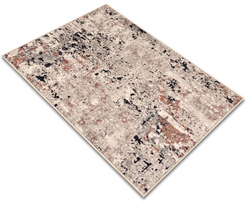 Covor mare pentru living bej gri design contemporan ideal pentru zona canapea